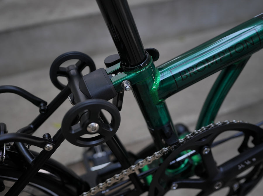 Brompton P Line Urban | Mid Rise | With Rear Rack - Emerald Green