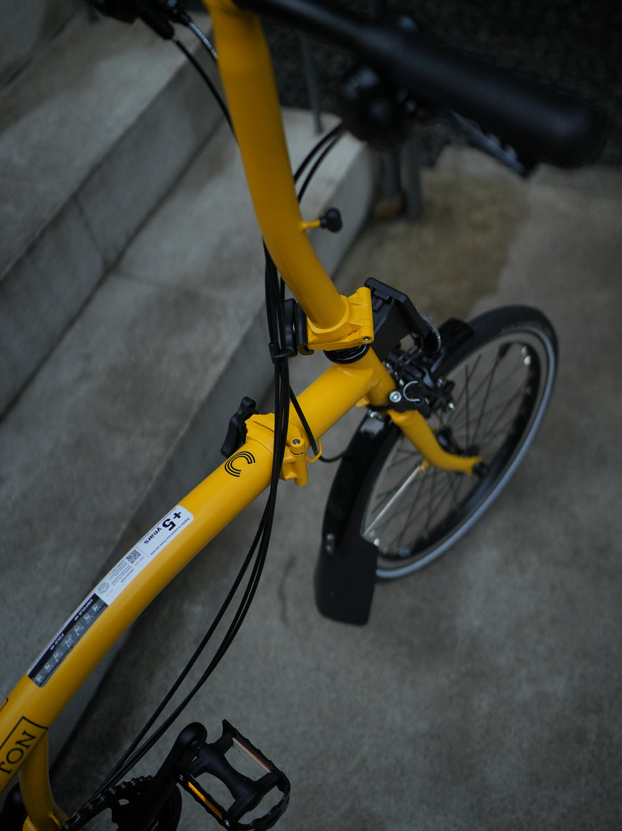 Brompton C Line Explore Low Rise with Rear Rack - Yellow