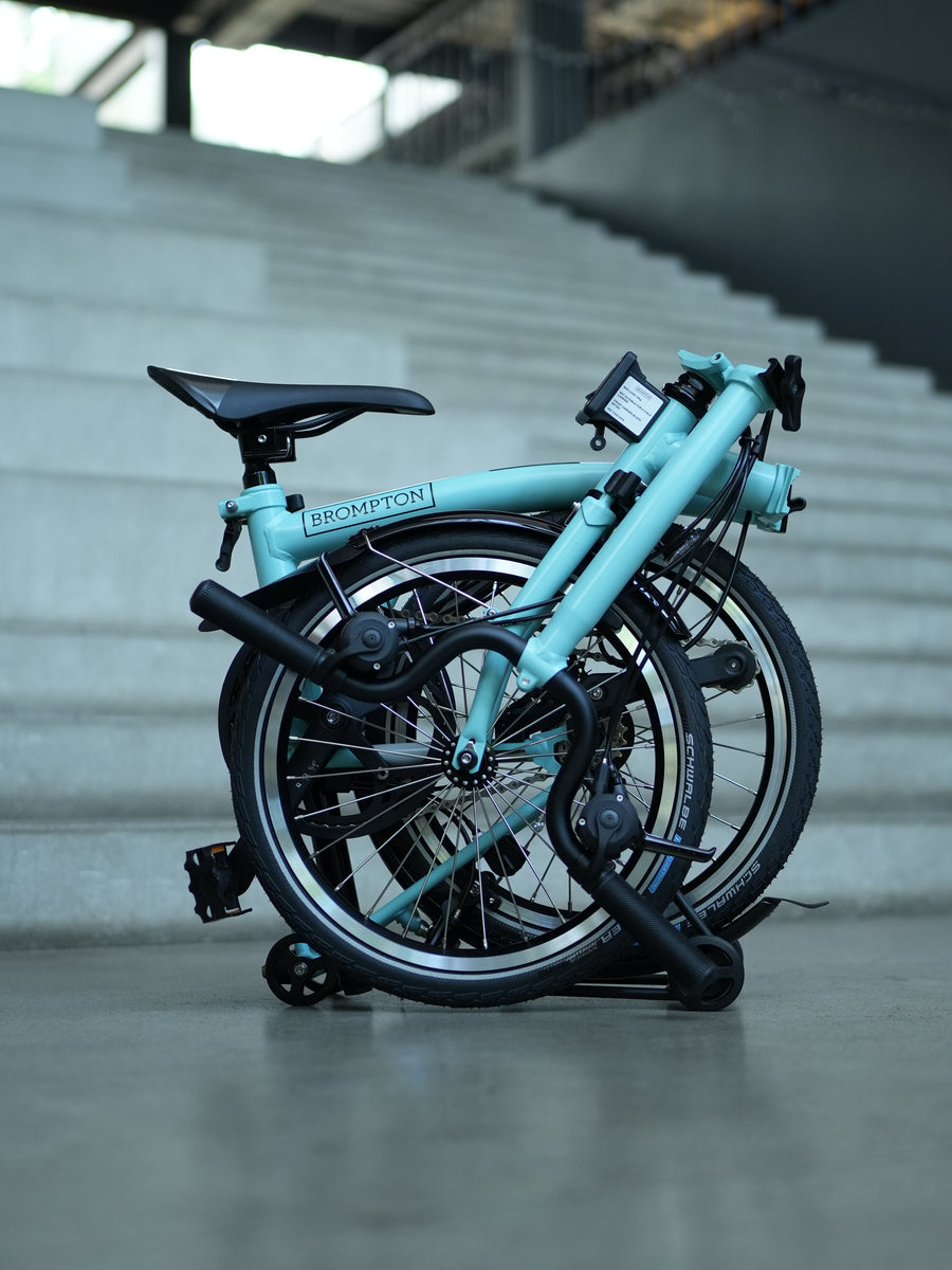 Brompton C Line 12 Speed | Mid Rise with Rear Rack - Turkish Green ...