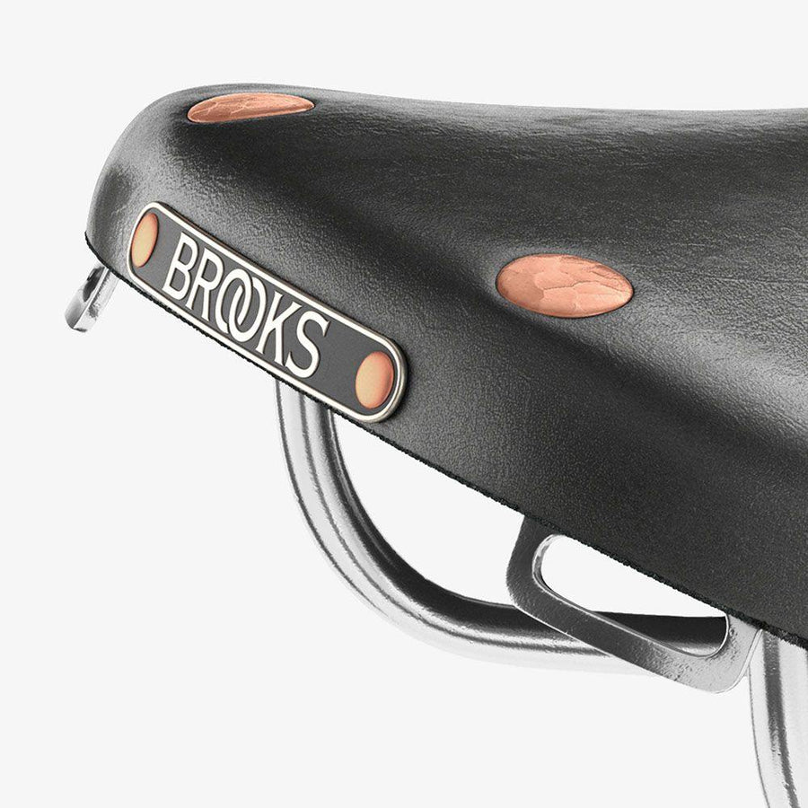 Brooks Team Pro Special Short Chrome Saddle - Black - SpinWarriors