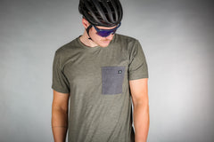 Biehler Gravel Jersey - Melange Olive