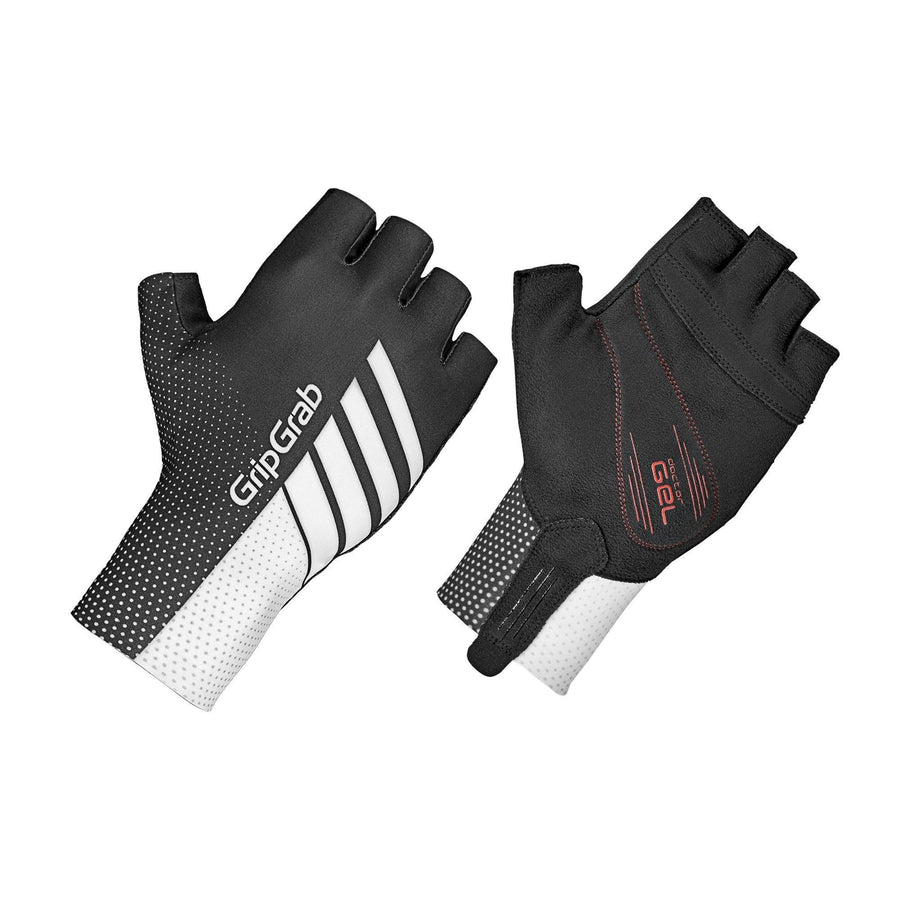 GripGrab Aero TT Raceday Glove - Black/White - SpinWarriors