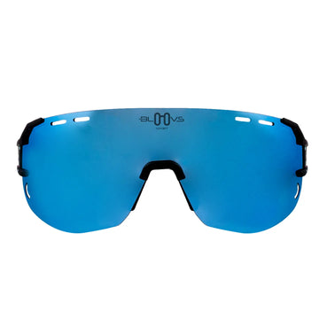 Bloovs Iten Sunglasses - Black Drop/Ice Blue Mirror