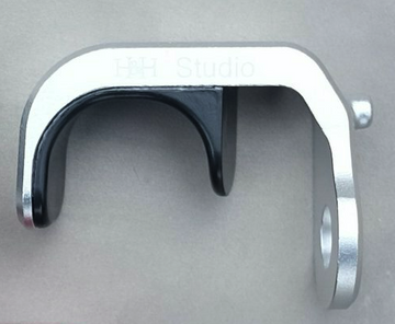H&H Brompton L/R Type Front Axle Hook with Titanium Stay - Silver - SpinWarriors