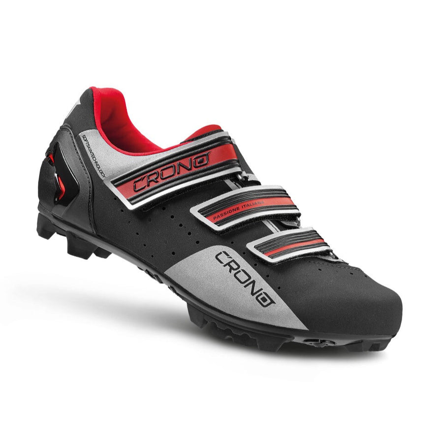 Crono CX4 MTB Shoes - Black/Red - SpinWarriors