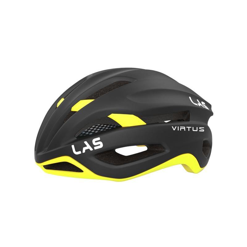 LAS Virtus Helmet - Matt Black/Yellow - SpinWarriors