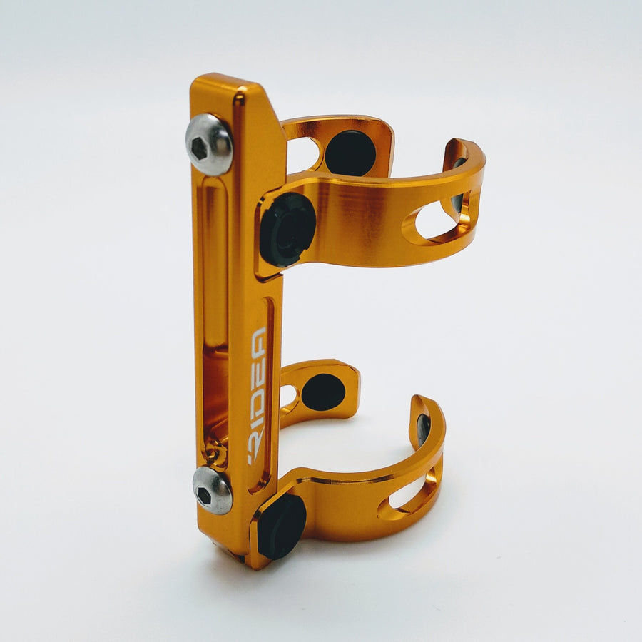Ridea ESFCAD-CB Brompton Double Clamp Bottle Cage Adapter - Gold - SpinWarriors