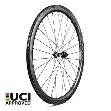 Xentis Squad 4.2 Race Tubeless Ready Carbon Clincher Disc Brake Wheelset - Black Decal - SpinWarriors