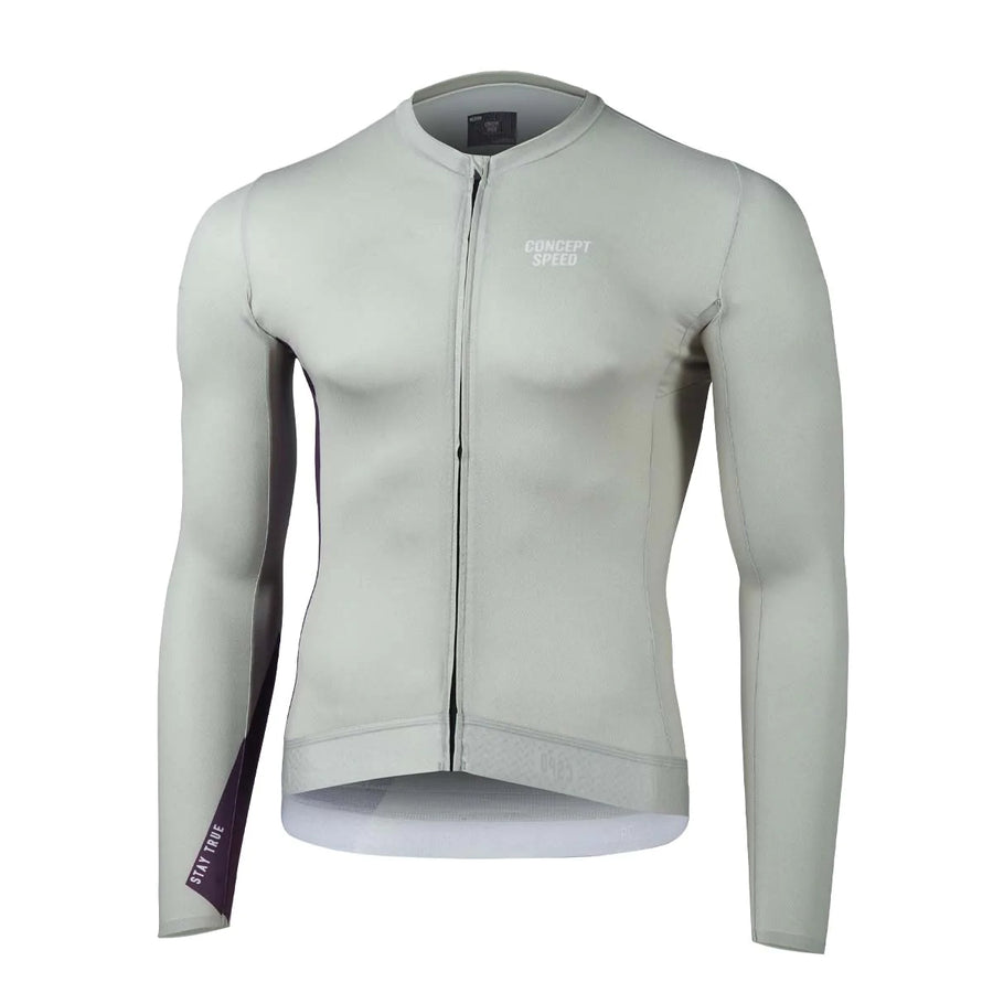 Concept Speed (CSPD) Essential Long Sleeve Jersey - Light Grey