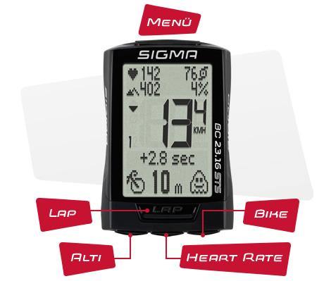 sigma fahrradcomputer 1609 sts Sigma BC 23.16 STS Wireless Cycling Computer – SpinWarriors