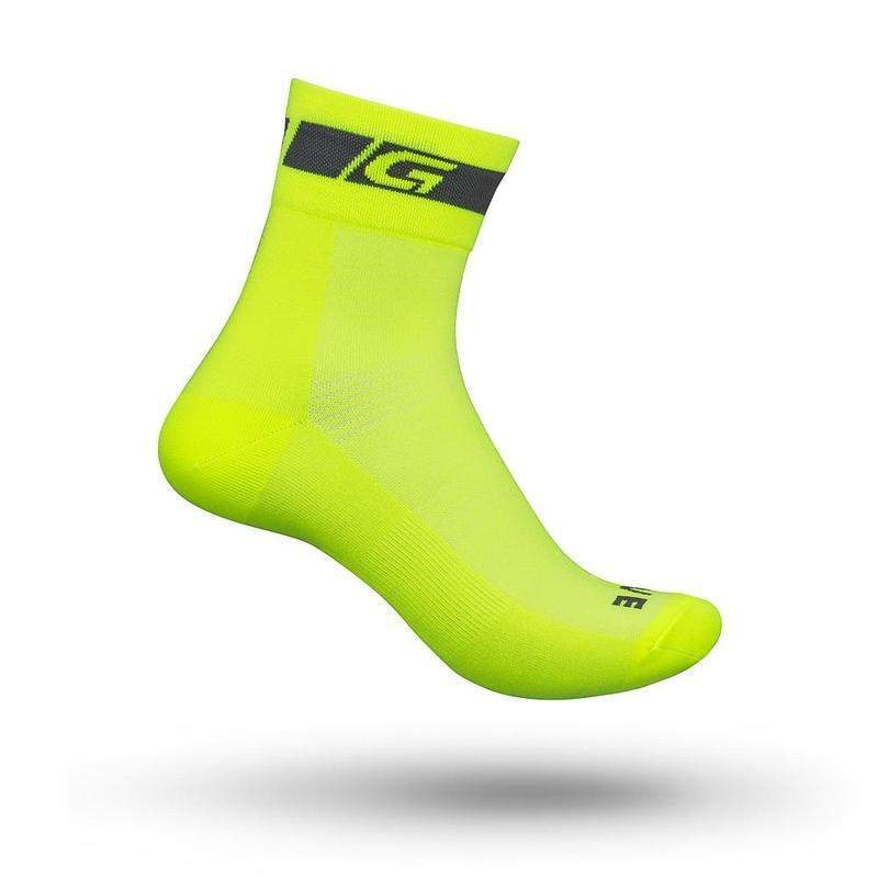 GripGrab Hi-Vis Regular Cut Sock - Fluo Yellow - SpinWarriors