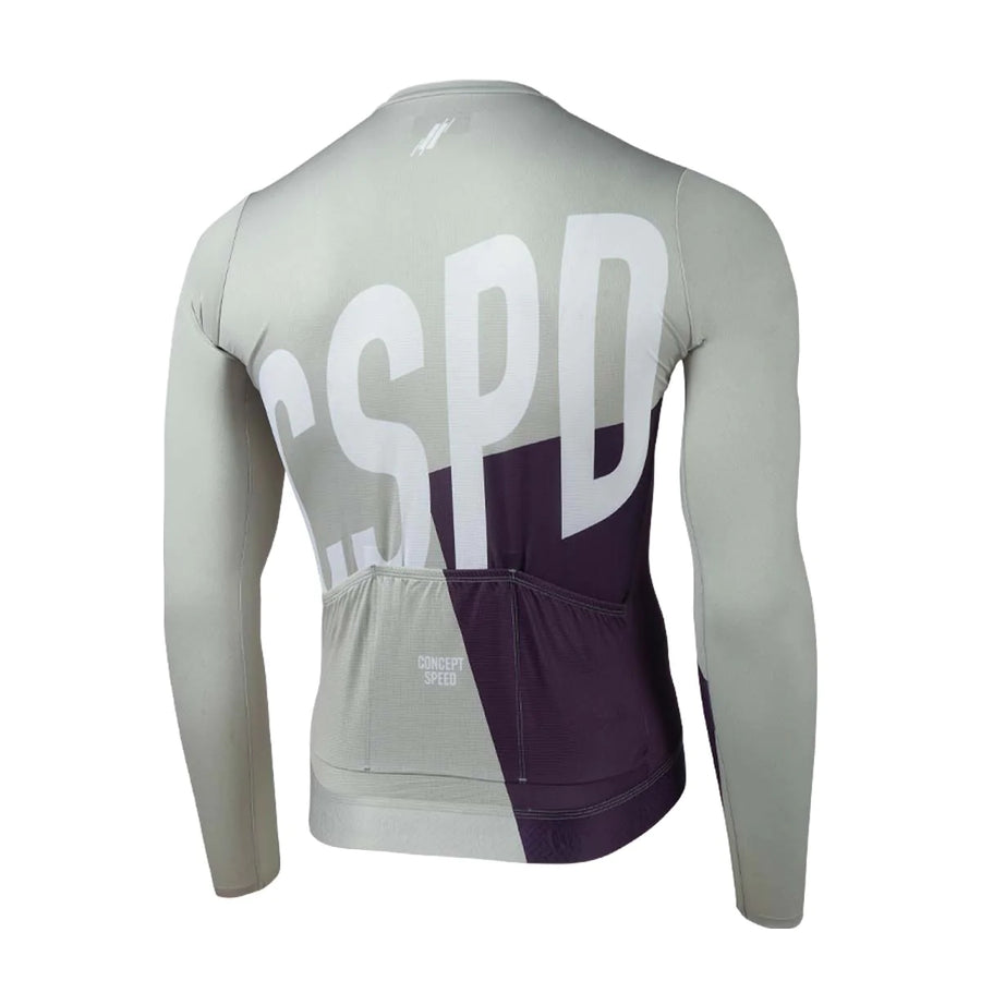 Concept Speed (CSPD) Essential Long Sleeve Jersey - Light Grey