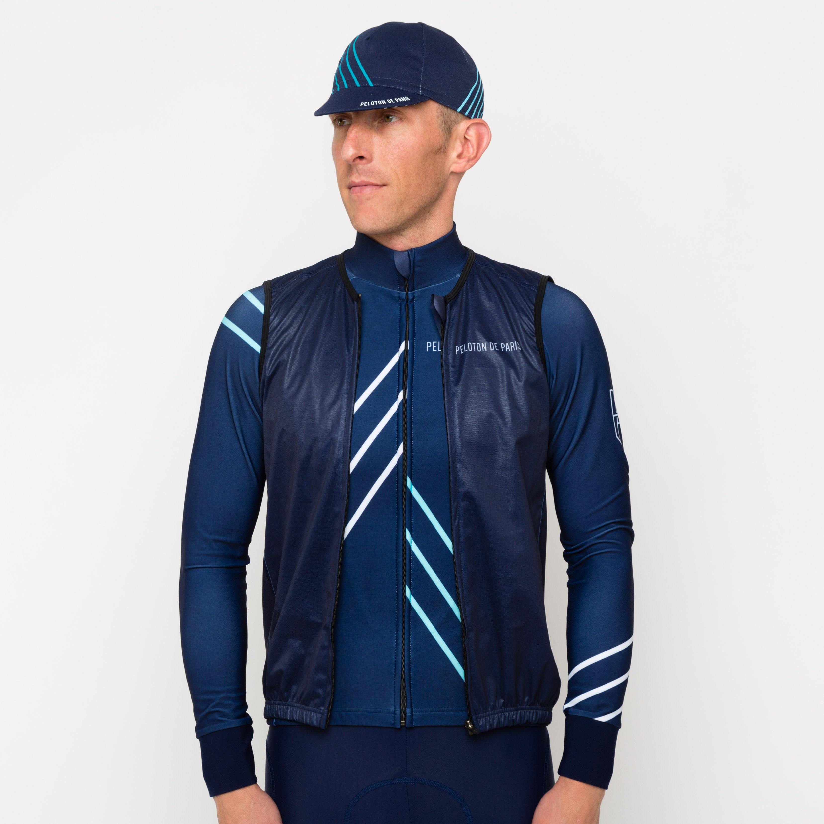 Peloton de Paris Race Gilet - Navy – SpinWarriors