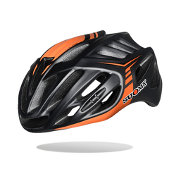 Suomy Timeless Helmet - Black Matt/Orange - SpinWarriors