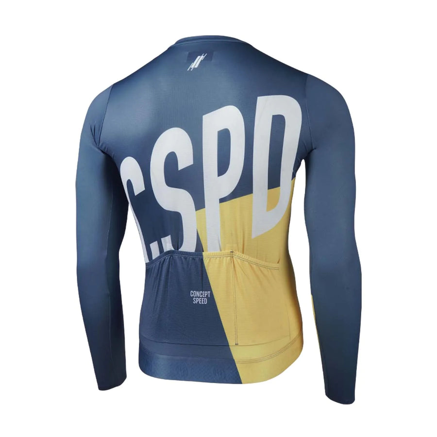 Concept Speed (CSPD) Essential Long Sleeve Jersey - Deep Blue