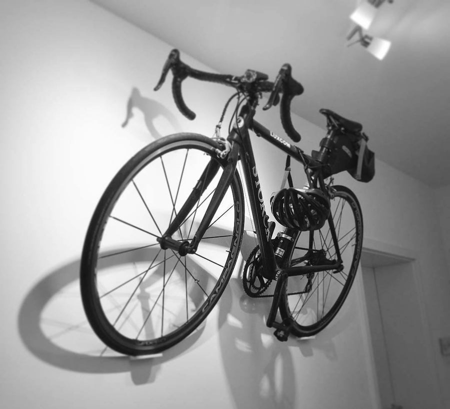 Cycloc Hero Bike Wall Rack - White - SpinWarriors