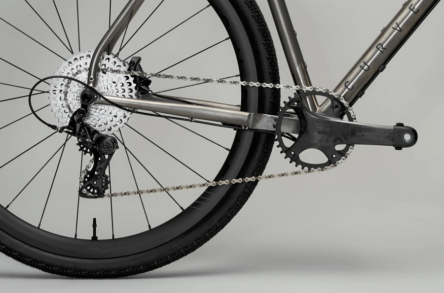 Curve GXR (Aka Kevin) Titanium Gravel  Bike with Campagnolo Ekar & Curve G4T 35 Carbon Disc Wheels