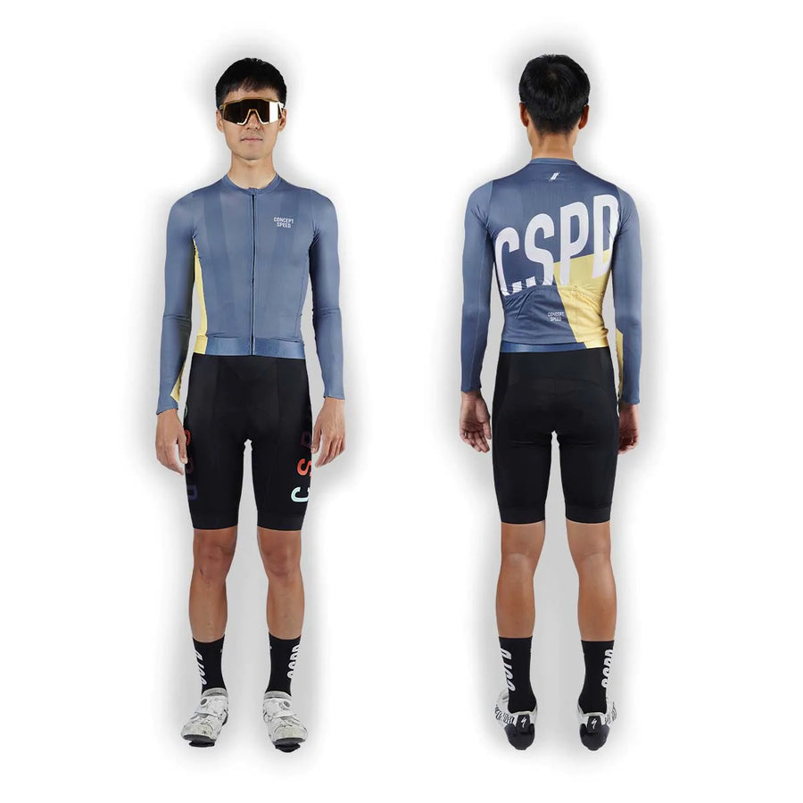 Concept Speed (CSPD) Essential Long Sleeve Jersey - Deep Blue