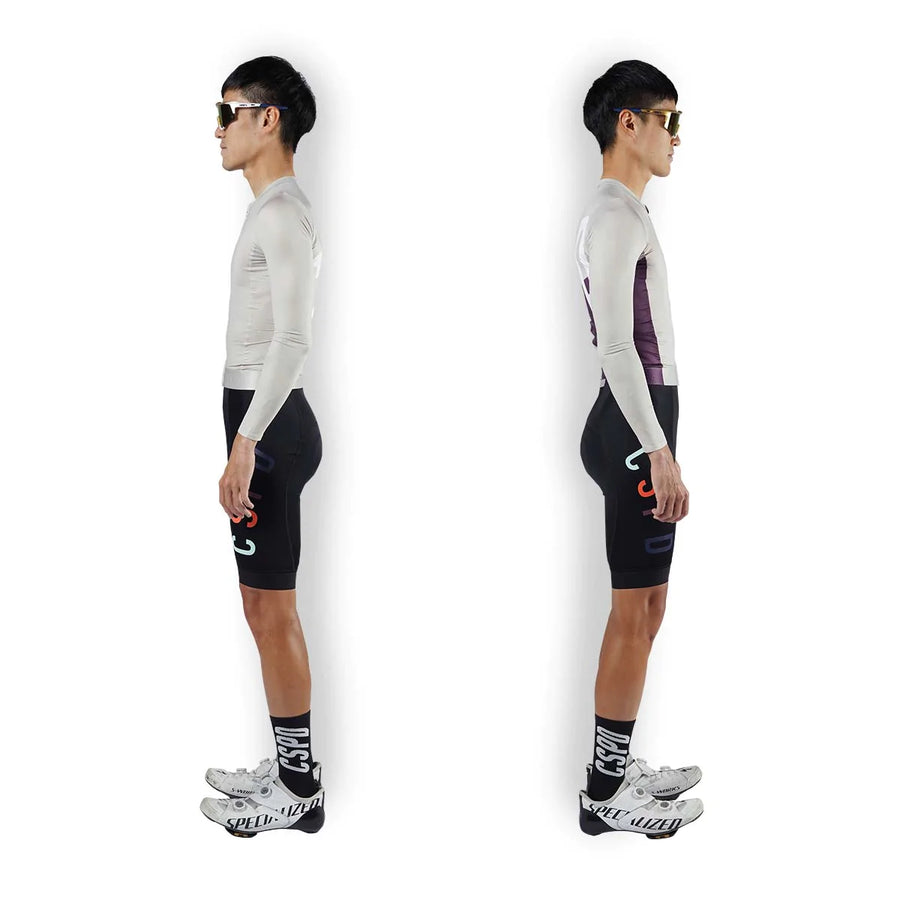 Concept Speed (CSPD) Essential Long Sleeve Jersey - Light Grey