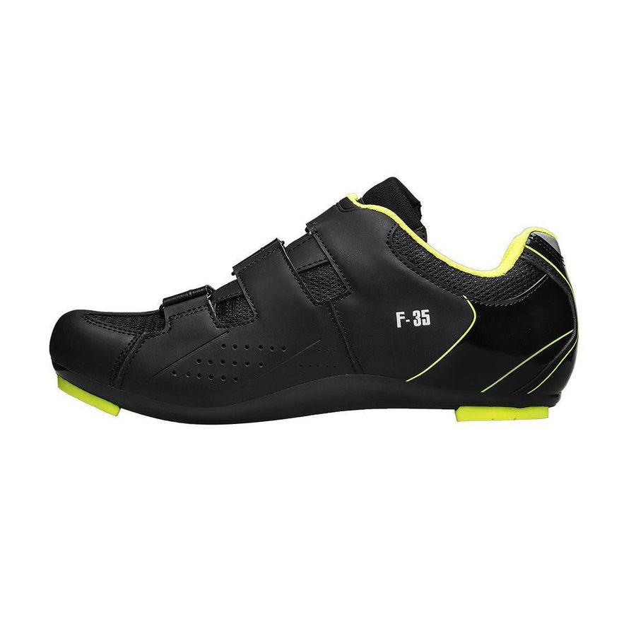 FLR F-35 III Road Shoes - Black/Yellow - SpinWarriors