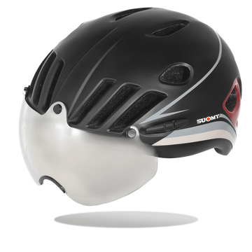 Suomy Vision Helmet - Black/Burgundi - SpinWarriors