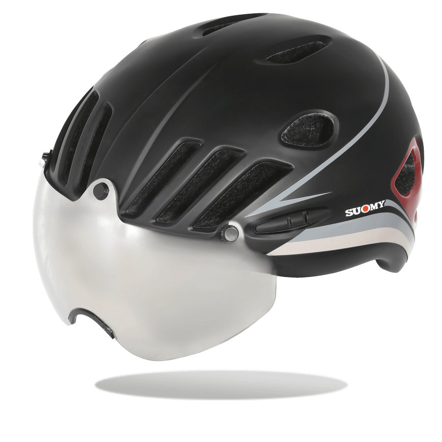 Suomy Vision Helmet - Black/Burgundi - SpinWarriors