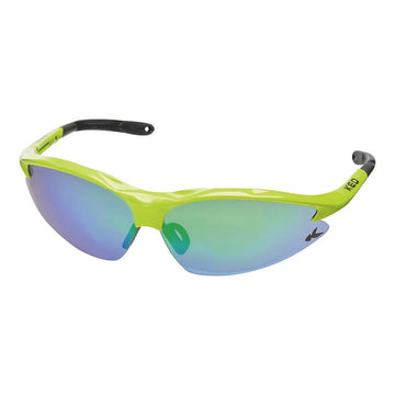 KED Jackal Sunglasses - Neon Green/Multi Green Mirror - SpinWarriors
