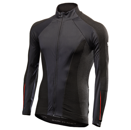 SIX2 Wind Jersey AW - Black/Red - SpinWarriors