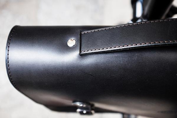 Souma Brompton Leather Briefcase - Black - SpinWarriors