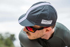 Peloton de Paris Pattern Cycling Cap - Khaki - SpinWarriors