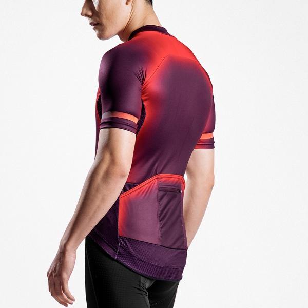 Rema MCT003 Fluorescent Red Patterned Jersey - SpinWarriors