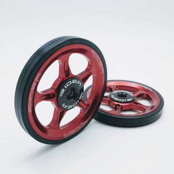 Ridea ESEW1-RD Brompton Easy Wheel - Red (2pcs) - SpinWarriors