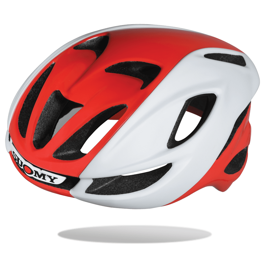 Suomy Glider Helmet - White/Red No Brand - SpinWarriors