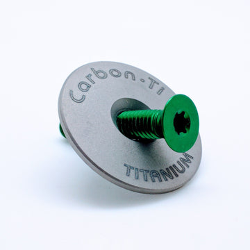 Carbon Ti X-Cap Titanium - Green - SpinWarriors