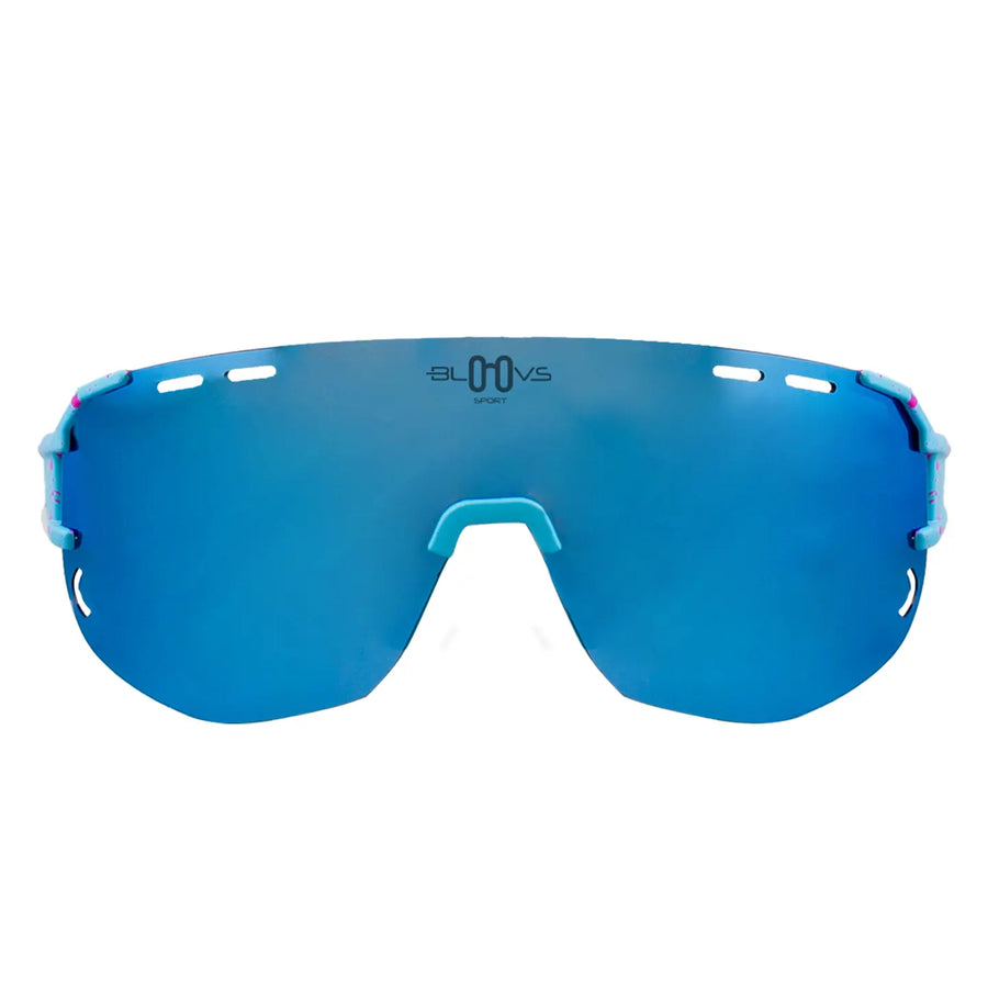 Bloovs Iten Sunglasses - Clear Blue Drop/Ice Blue Mirror
