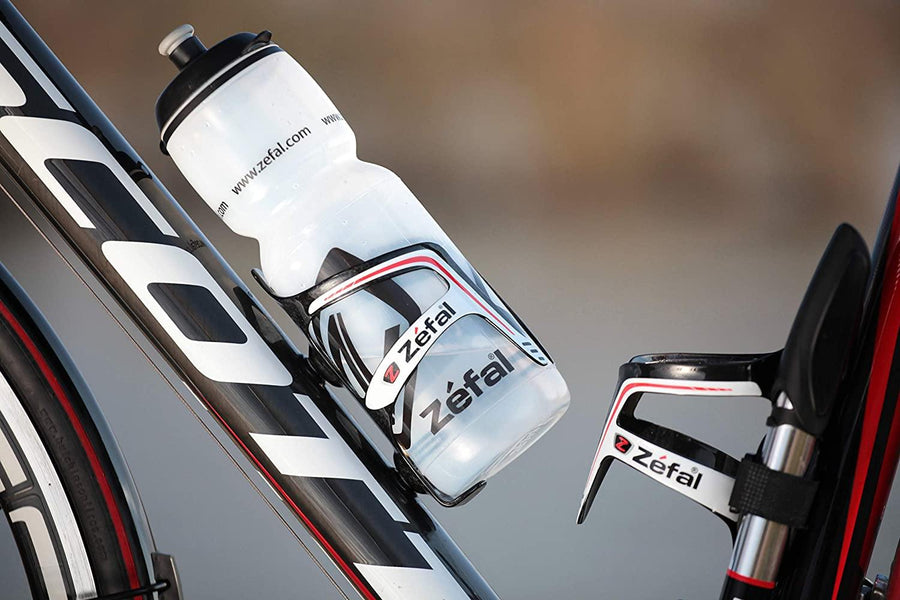 Zefal Pulse Carbon Bottle Cage - White/Red - SpinWarriors