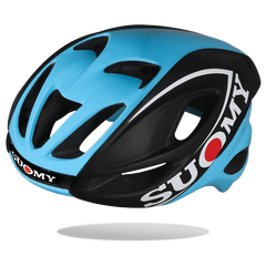 Suomy Glider Helmet - Black/Light Blue - SpinWarriors