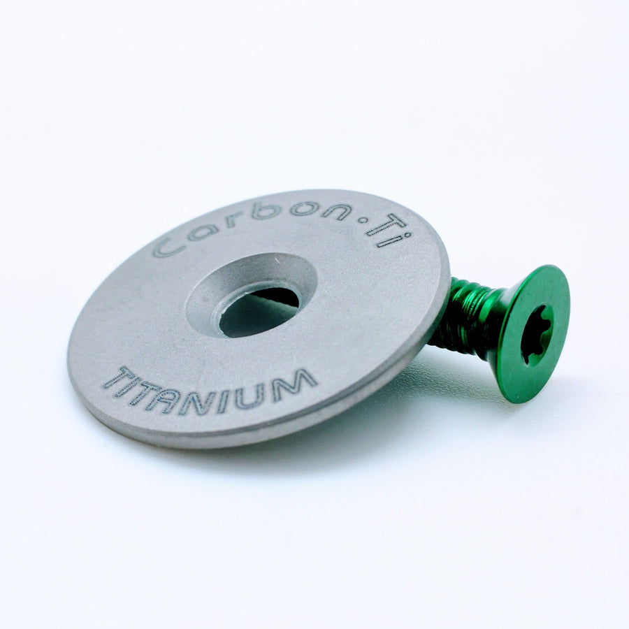 Carbon Ti X-Cap Titanium - Green - SpinWarriors