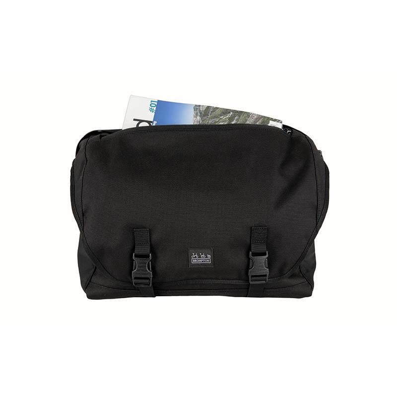 Brompton Metro Messenger Bag Large - Black - SpinWarriors