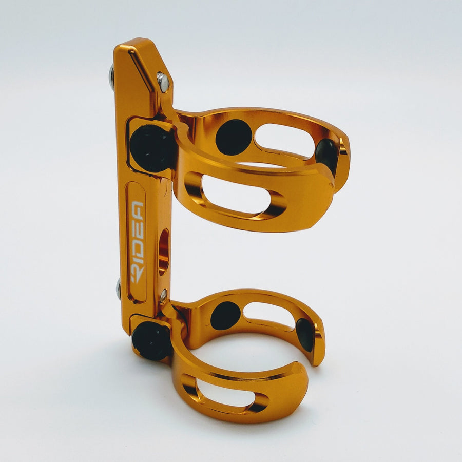 Ridea ESFCAD-CB Brompton Double Clamp Bottle Cage Adapter - Gold - SpinWarriors