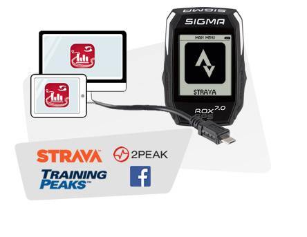 Sigma ROX GPS 7.0 Cycling Computer - White - SpinWarriors