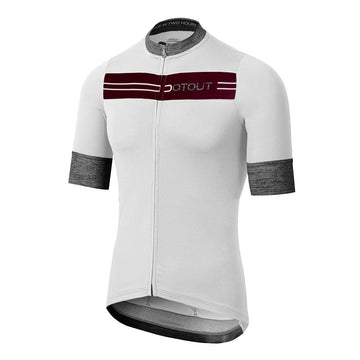 Dotout Stripe Jersey - White/Bordeaux - SpinWarriors