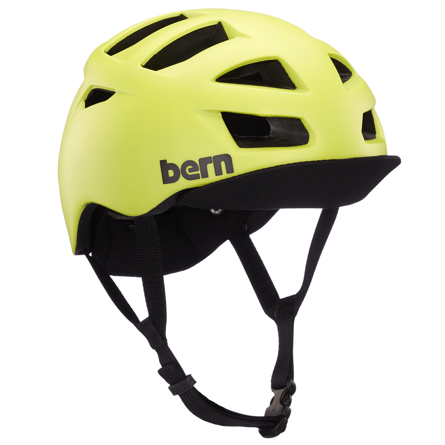 Bern Allston Helmet Matte Hyper Green SpinWarriors
