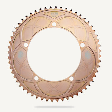 Bespoke Stealth Rose Arches BCD130 Chainring - Copper - SpinWarriors
