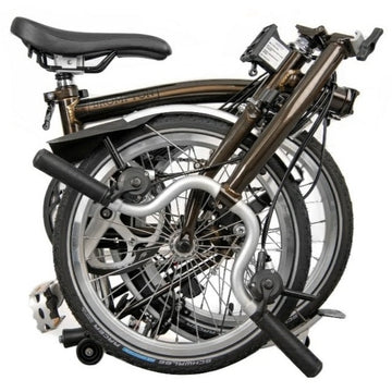 Brompton C Line Explore | Mid Rise | With Rear Rack - Black Lacquer