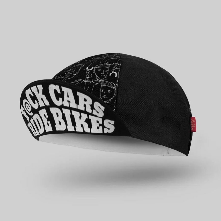 Bello Cotton Cycling Cap - F@CK CARS RIDE BIKES - SpinWarriors