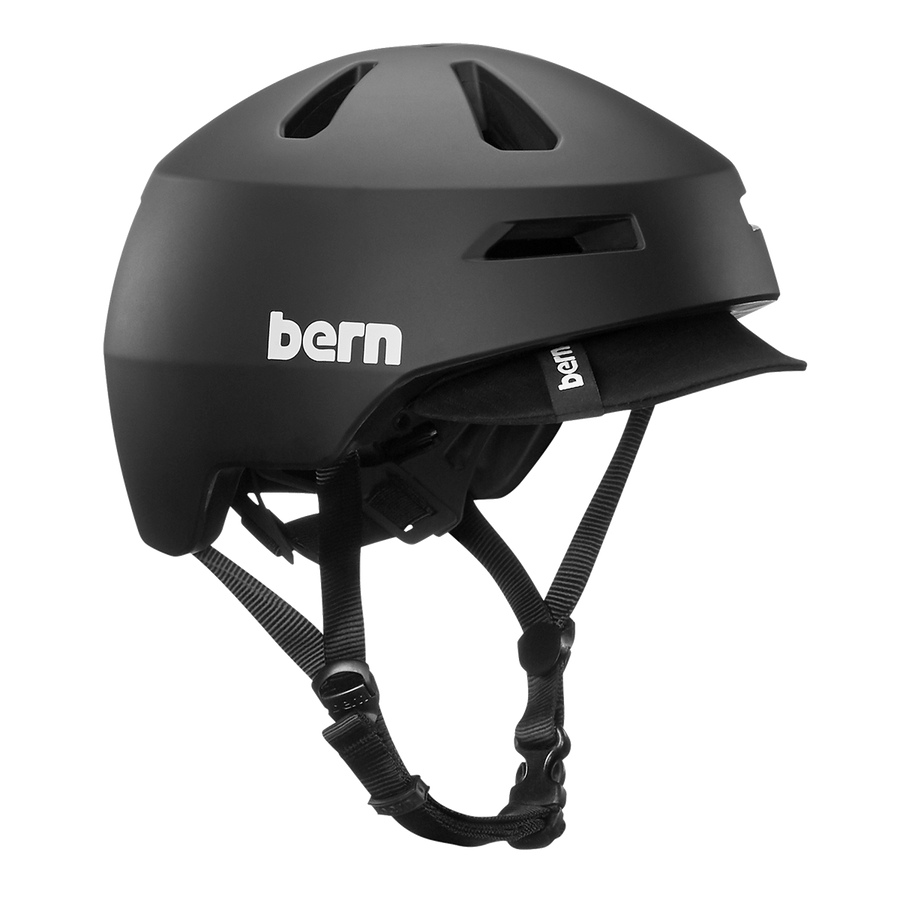 Helm Sepeda Bern Brentwood 2.0 - Matte Black - SpinWarriors