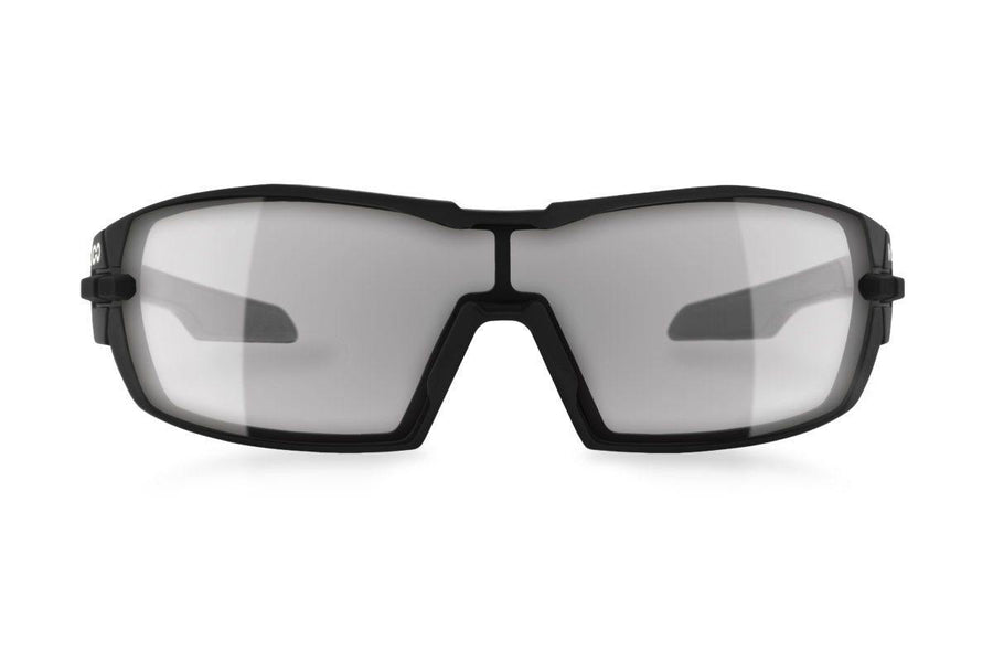 KOO Open Black Sunglasses - Smoke Mirror Lens - SpinWarriors
