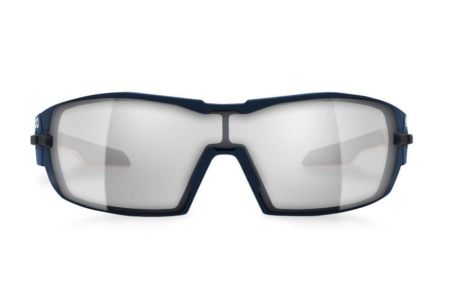 KOO Open Pink/Navy Sunglasses - Smoke Mirror Lens - SpinWarriors