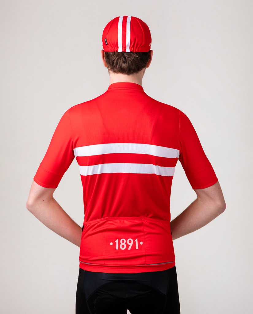 Milltag Cycling Weekly Heritage Jersey - Red - SpinWarriors